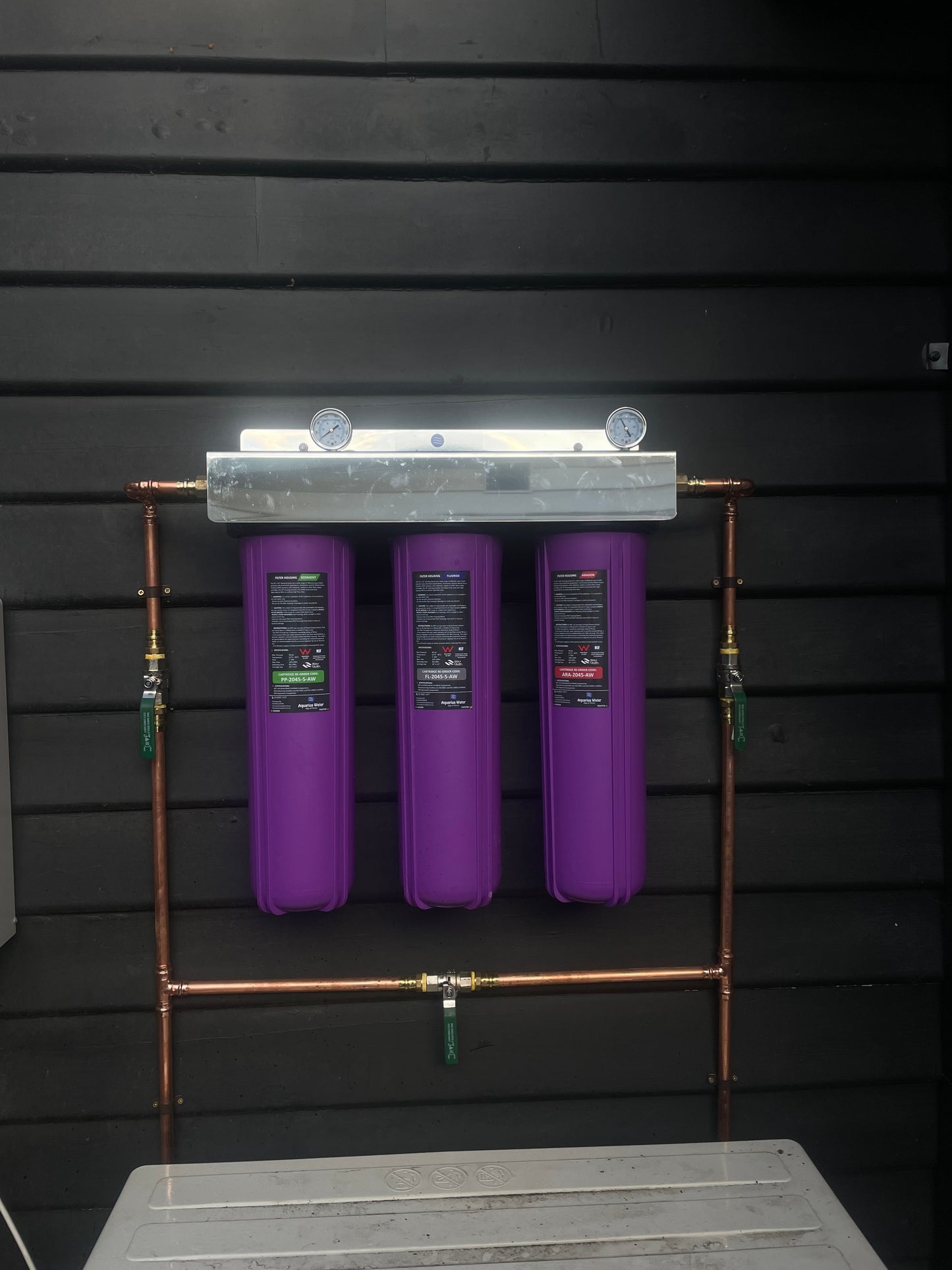 Fluoride Removal Whole-House Triple Filtering System 20" x 4.5"