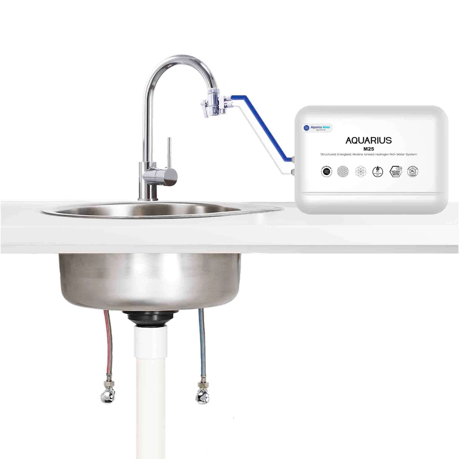 Aquarius M25 Alkaline Ionised Structured Water System - Bench Top Option - Alkaline World